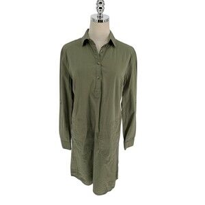 Southern Tide Dress Women's Size Medium Green Cotton Blend Knee Length